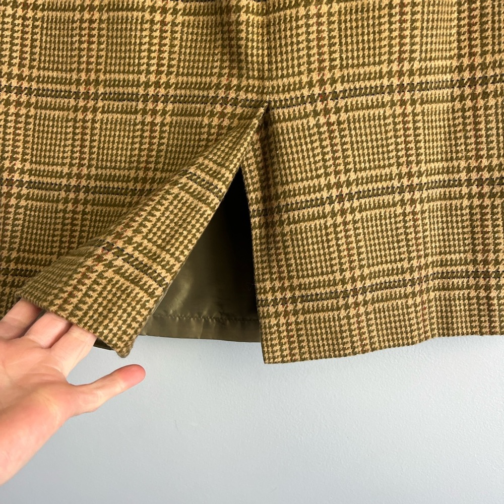 Le Suit Vintage 1980s Houndstooth Blazer Skirt Set Size 10 - Picture 14 of 15